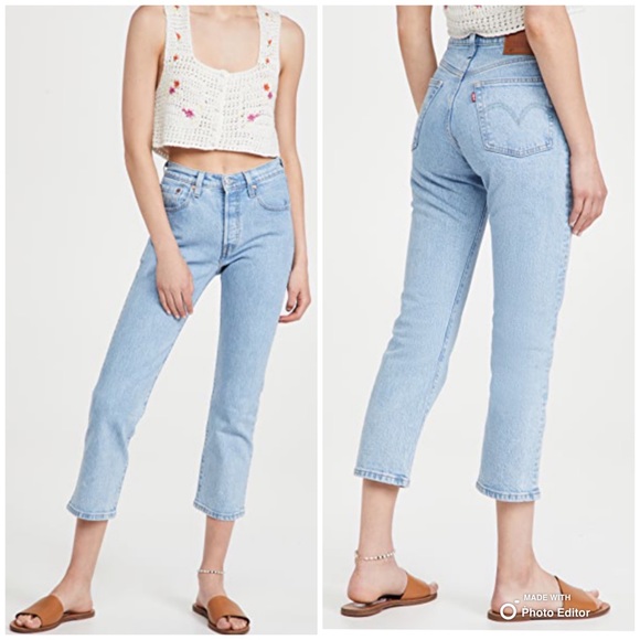 Levi's | Jeans | Levis Premium 5 Crop In Tango Surge | Poshmark